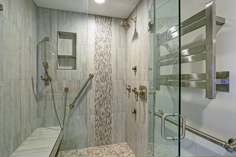 Large Tile Patterns in Shower Walls