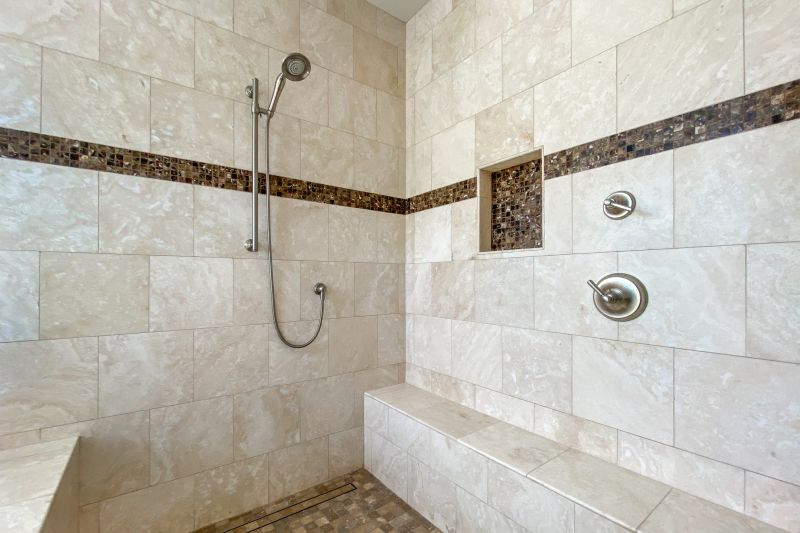 Corner Shower with Niche